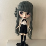 袖なしブラウス、キュロット、ハイソックス、チョーカーセット　ネオブライス　22cmサイズドール用