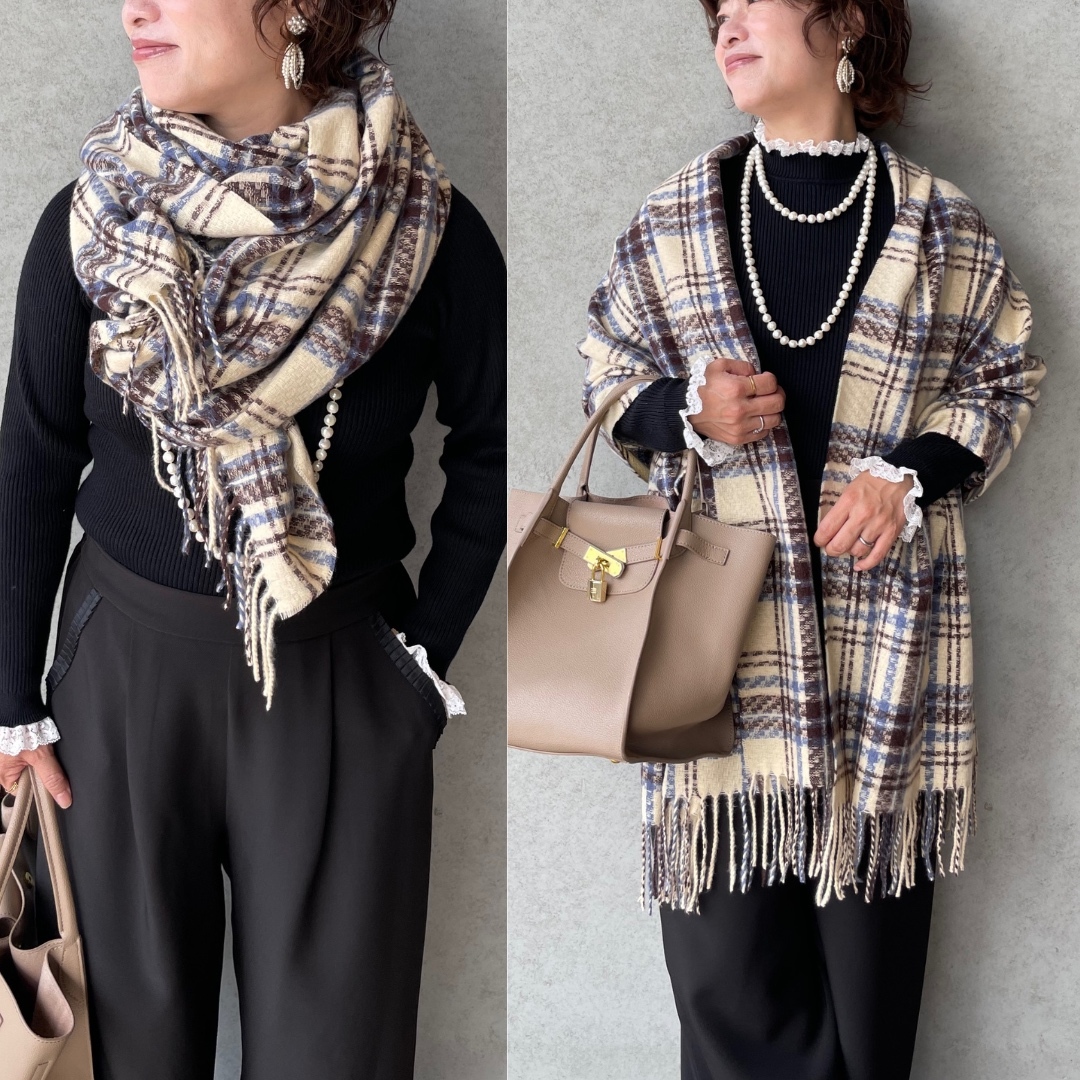 ハンドメイド手織り　手作り　ストール　大きめ一点物　テーブルセンター　裂織 ハンドメイド手織り 手作り ストール 大きめ一点物 テーブル