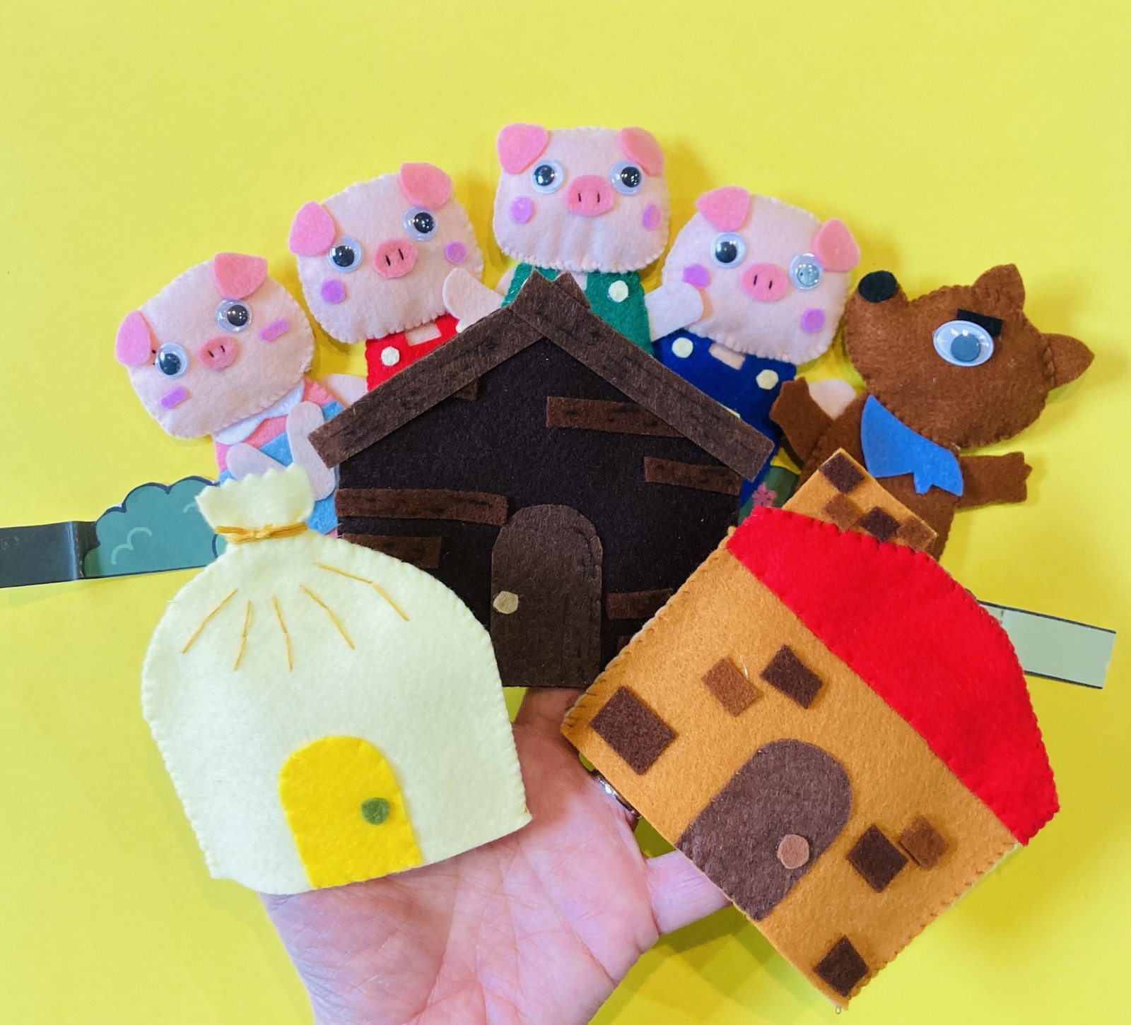 3匹のこぶた』指人形 - POUCH RABBIT | minne byGMOペパボ 国内最大級