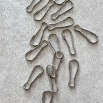 在庫処分〔10個〕ステンレス　キーチェーン   クラスプパーツ    シルバー