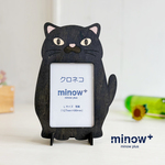 「クロネコ」木製写真立て（L判サイズ用）　