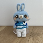 うさぎキーホルダー　羊毛フェルト