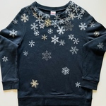《お問い合わせお客様専用ページ》雪　ネイビー長袖Tシャツ　S