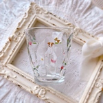 ジャックラッセル テリア 犬　わんこ 柄　花柄　オシャレ グラスコップ(1個)