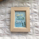 シーグラスミニフレーム　カラフルめだか