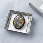 ▷新作  秋のエレガンスをお届け。〜刺繍ブローチ〜