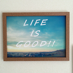 夕焼けの街　LIFE IS GOOD ！ ポスター インテリア フォト 北欧 