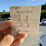 幸地様専用　天然石水晶　コンケーブ　14kgf  ピアス