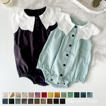 violet rompers｜エアータンブラーシーチングvioletロンパース｜ベビー キッズ 子供
