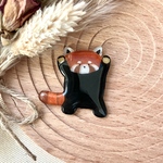 レッサーパンダのブローチ