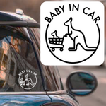 baby in car 車用ステッカー
