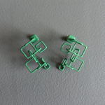クアドラ　ピアス・イヤリング　緑