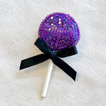 [New！]ロリポップのビーズブローチ(パープル)