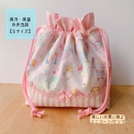 ★保温保冷*お弁当袋（Ｓ）＊楽しいお買い物♪ユニコーンが可愛い☆ピンク③★