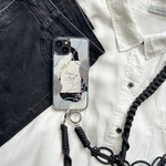【No.82】スノウィ ブルーム パール かすみ草付き iPhoneケース