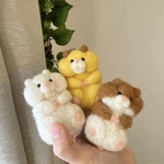 kipakipa様専用ページ　＊キンクマハムスター 羊毛フェルトキーホルダー＊