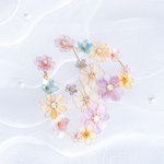 特別な日を彩る 淡い花々の贈り物 ピアス イヤリング ディップアート 花 ギフト 結婚式・成人式の特別なプレゼントに