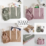 《オーダー可》4色展開　帆布生地の　くすみカラー　入園入学セット