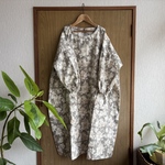 natural*ライトモカ花柄バルーンワンピース