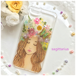 ★ゲリラセール★iPhone6(s) 花かんむり押し花スマホケース 