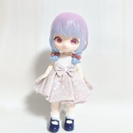 ピンクフラワー全円スカートタイプ【ねんどろいどどーる/オビツ11ボディ他】