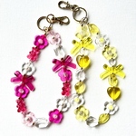 【気まぐれSALE🎊】💛🎀スマホハンドストラップ