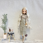 グレー　カーゴ　スカート　のみ　ピュアニーモ　リカちゃん　ワンピース　ドール　コート