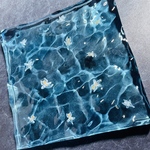 【特集掲載】クリオネが泳ぐ海のアクセサリートレイ　オブジェ　什器　レジンアート　オーシャンアート