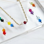 【ネックレス】“推し”といつも一緒｜2粒から選べる カスタムアクセサリー Color Me Stone アレルギー対応