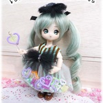 オビツ11用宝石箱ドレス３点セット★ハロウィン02　