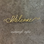 2way 〜Welcome〜ワイヤーサイン