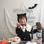 【即納】ネコ耳ボンネット コットン100% ☆赤ちゃん ボンネット☆ 出産祝い  ♡選べるカラー サイズ ♡ ベビーボンネット ハロウィン ネコ耳 クロネコ