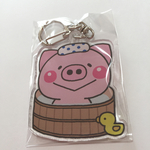 温泉ぶたさんキーホルダー☆送料無料