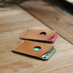 レザーパスケース　定期入れ