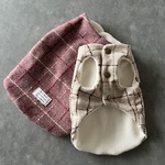 【犬服】あったかフリース裏地のノーカラーリバーシブルベスト