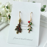 ❄︎大人シックな❄︎クリスマスモチーフピアス🎄✨（イヤリング）　クリスマス　ツリー