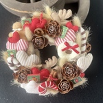 クリスマスリース＊フェルト＊ハート＊トナカイ＊プレゼント＊スティック＊ジンジャークッキー＊リース＊可愛いリース＊クリスマスプレゼント④