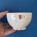 文鳥茶碗 白文鳥 陶器 お茶碗