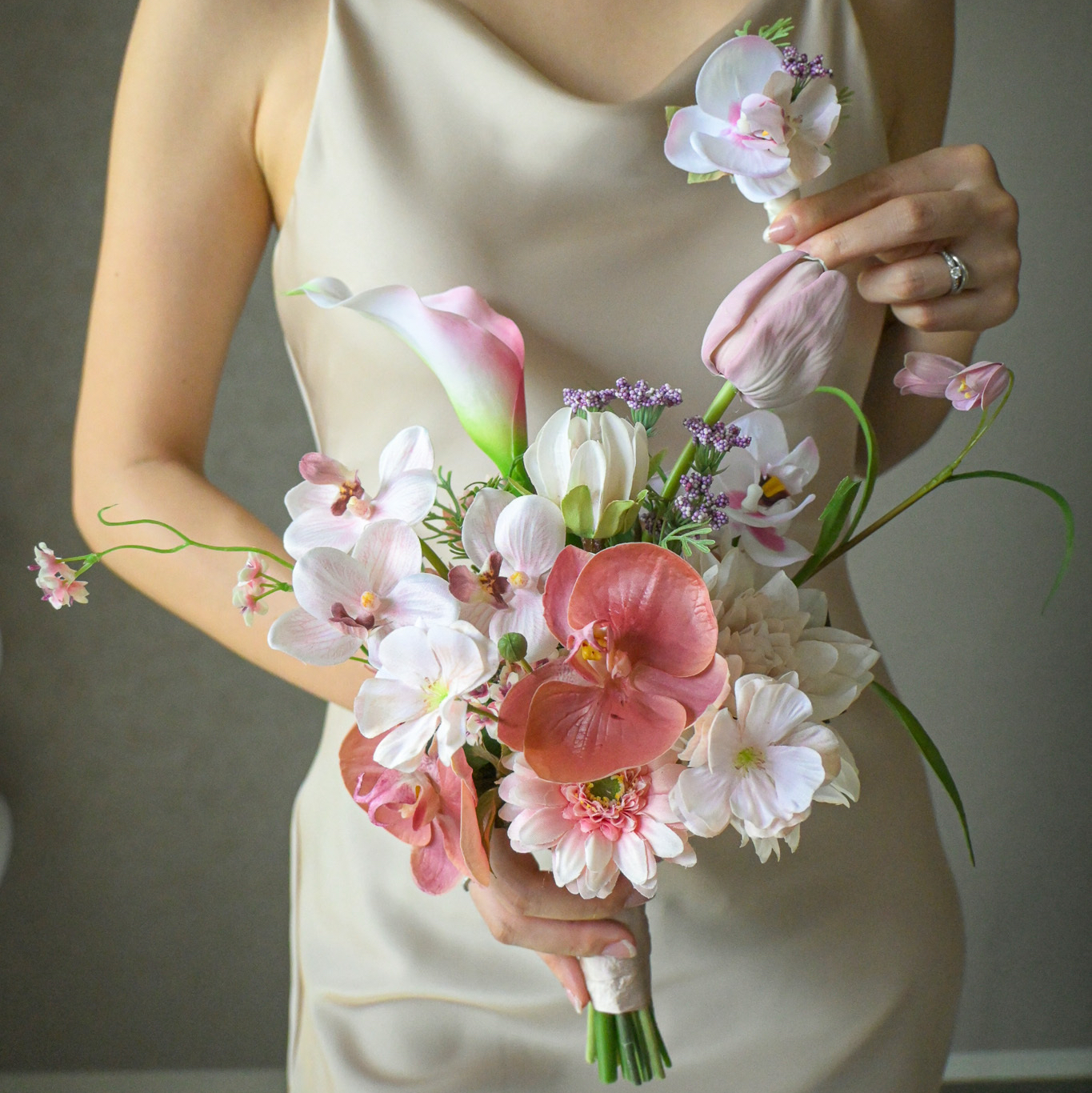 春色ぴょんぴょんブーケ | 造花ブーケ ウェディングブーケ 結婚式