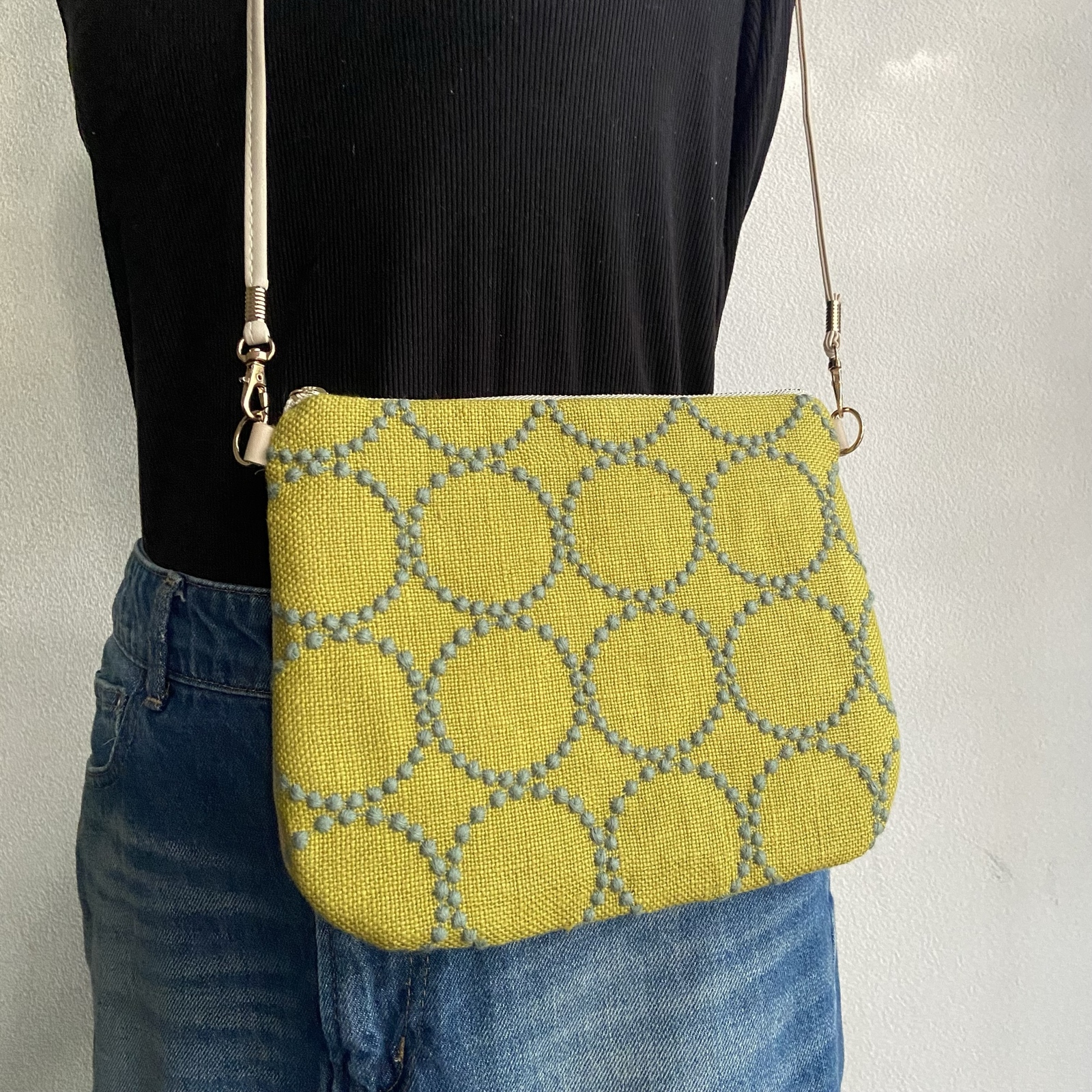 ハンドメイド バケツトートバッグ ミナペルホネン swing 379 bucket