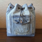 【SALE】リメイク＊巾着ショルダーバッグ