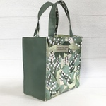 紙袋のようなトートバッグ《マチ切り替えタイプ》すずらんライト