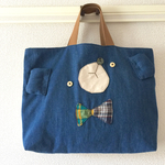 受注制作▼デニくま☆Lesson bag