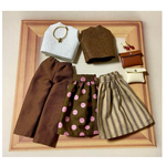【＊受注製作】リカちゃん  着せ替え服 茶系着回しコーデ9点セット