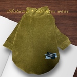 秋冬犬服☆ベロアコールニットロンT