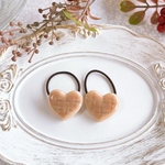 𝓃ℯ𝓌 チェック柄♡ハート キャラメル　ツイン