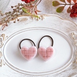 𝓃ℯ𝓌 チェック柄♡ハート ストロベリー　ツイン