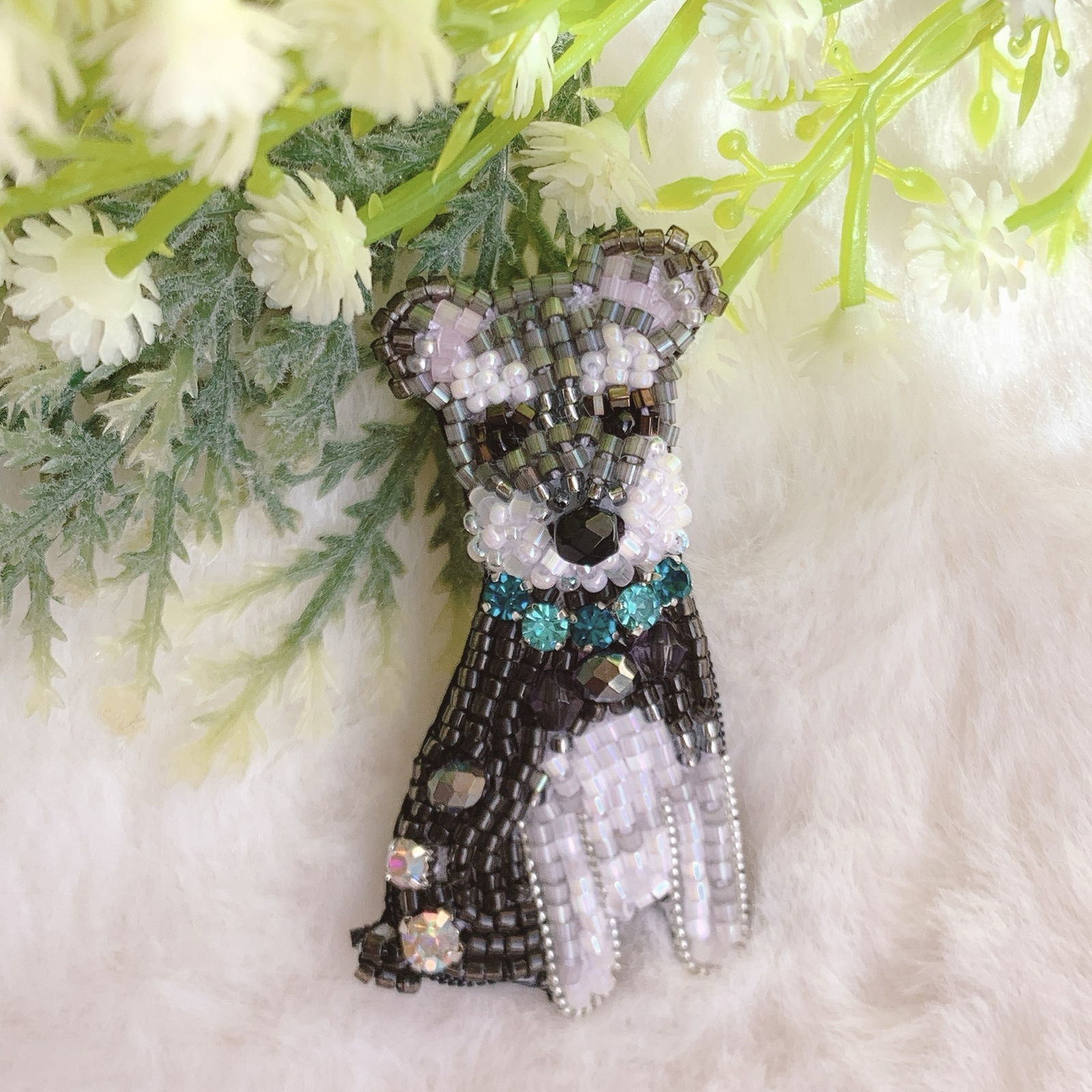 トイプードルのビーズ刺繍アクセサリー - -ramu-GALLERY | minne byGMO