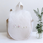 世界にひとつだけ＊誕生花とお名前刺繍のベビーリュック(一升餅)