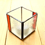 【昭和ガラス】もみじ　ステンドグラス　キャンドルホルダー/ Maples Candle holder  Stained glass 